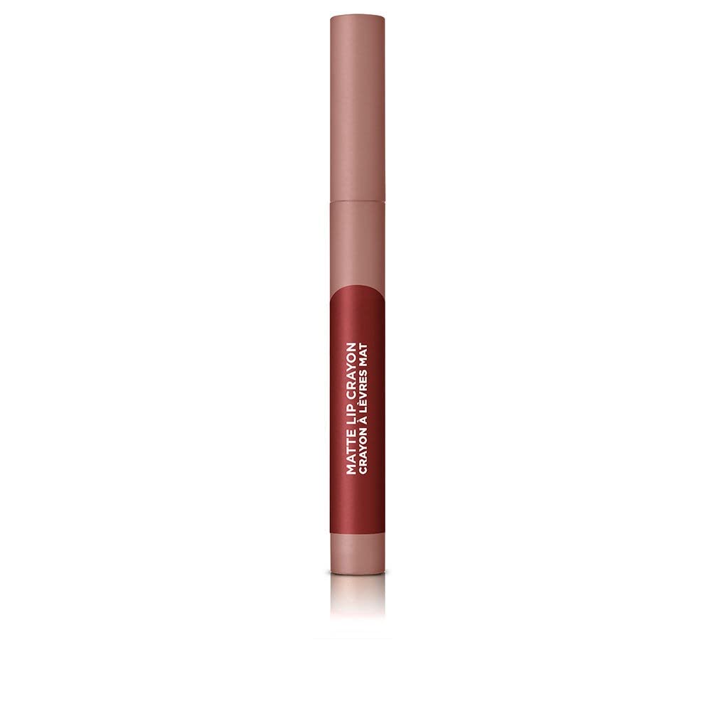 L'Oreal Paris Infallible Very Matte Lip Crayon Lipstick, Smudge Proof, Plum Lipstick, 112 Spice of Life, 1 kg