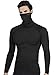 DRSKIN Turtleneck Compression Top Thermal Cool Dry Sports Shirt Baselayer Running Long Sleeve Men