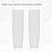Clear Disposable Plastic Cups 10 Oz. Pack Of (50) Fancy Hard Plastic Cups - Party Accessories - Wedding - Cocktails- Tumblers