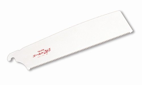 TAJIMA Replacement Pull Saw Blade - 265 mm x 16 TPI Japanese Flush Cut Hand Saw Blade with Premium-Grade Steel & Triple-Edge Cutting Teeth - GNB-265