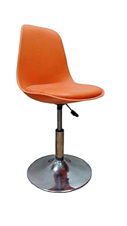Nanu Creation Aluminium Orange Barstool Chair (NEWNC-007)