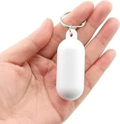 2 Pcs Yellow Floating Keychain Pills-Shape Float
