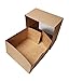 Beautiful Kraft Colored Paperboard Pastry, Bakery Box - Keep Donuts, Cookies, Muffins Safe - Unique Auto Popup Feature and Clear Widow for Visibility Size 9