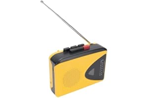 VBESTLIFE Retro Cassette Player, Portable AM FM Radio Cassette Recorder Built in Speaker and 3.5mm Jack, for Home Garden Outd