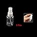 5 Pcs Empty Clear White Plastic Spray Bottle Pump 50ML