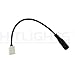 10mm (5050) Solderless LED Light Strip Connector Extension, Single Color - Strip to DC Jack Connector (4 Pack) - for LED Strip Light & Tape Light in Kitchens, Cabinets, Shelving & More