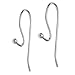 20 pcs 925 Sterling Silver Ball Dot Earwire 0.8mm / 20 GA Gauge French Hook Earring