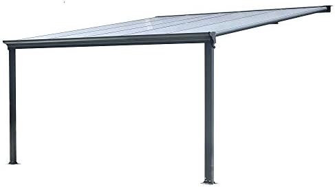 BST Outdoor Essentials Aluminium Carport Pergola Patio Cover 3 x 3.10m with Robust Structure for Heavy Duty Use