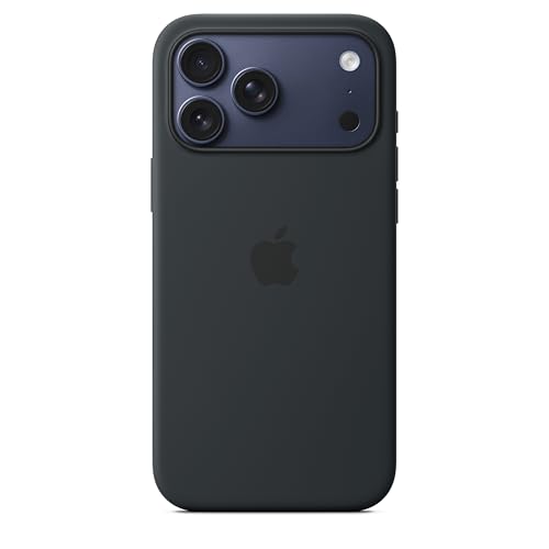 Coque en Silicone avec MagSafe pour iPhone 17 Pro Max – Noir ​​​​​​​