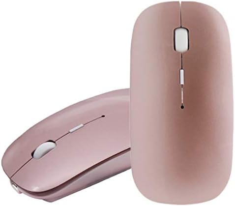 Bluetooth Mouse, EONANT 3.0 Portable Mouse with Rechargeable Wireless USB Mouse Silent and Quiet Click for Notebook, PC, Laptop, Computer,Windows/Android Tablet, Macbook (Rose gold-1)