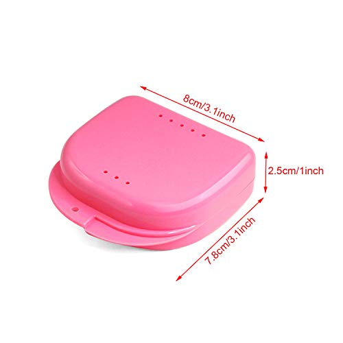 SUNTRADE Teeth Retainer Case Mouth Guard Container Denture Storage Case,Set of 5 - Thumbnail 2