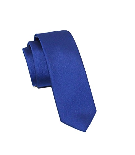 Hugo by Hugo Boss Solid Italian Slim Silk Tie, Bright Blue 2.5" (6 CM) 50286926