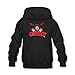 Spreadshirt FGTeeV GURKEY! Kids' Hoodie, M, Black
