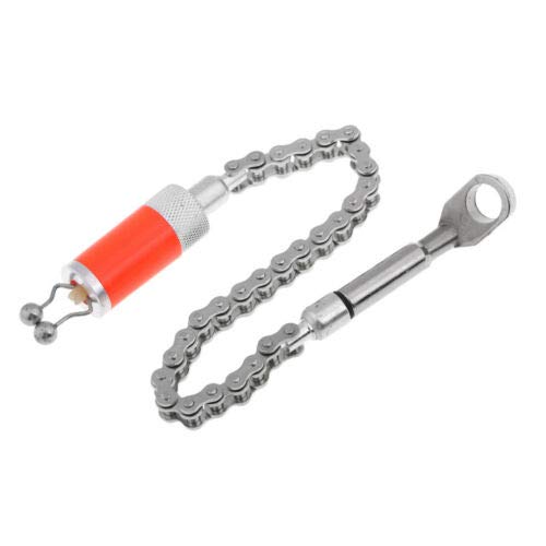 Terzsl Angelschwinger Edelstahl Angeln Swinger Kette Karpfen LED Indikator Ring Glocke Bissanzeiger Orange – Bild 4