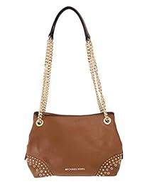 Bolso de hombro de cuero Jet Set marrón