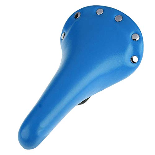 Maserfaliw Bicycle Cushion, Vintage Retro Riveted Studs Bike Cushion Pad Race Fixed Gear Bicycle Saddle Seat - White£¬Essential for Home Life.