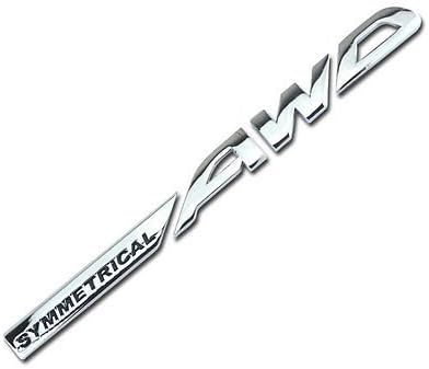 Chrome Metal Symmetrical Awd Engine Race Motor Swap Emblem Badge For Car Hood for Subaru Legacy