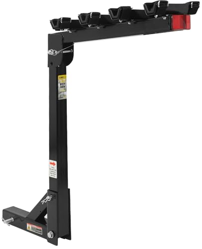 MaxxHaul 70210 Hitch Mount Bike Rack 4-Bike Rack, Black For Cars Trucks SUVs Minivans, Large