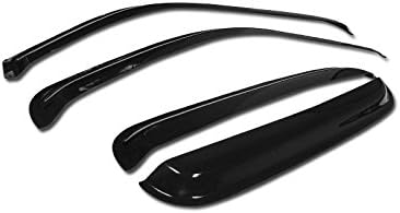 WindGlide (WV-YUK00 Fits Chevy Tahoe/Suburban/2000-2006 GMC Yukon/Yukon XL/2002-2006 Cadillac Escalade Ventvisor Side Window Deflector Dark Smoke 4PCS
