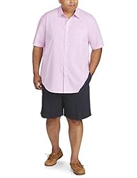 Camisa de cuadros vichy de manga corta grande y alta para hombre de   Essentials ajustada por DXL