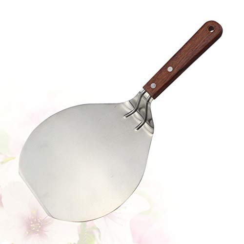 CLISPEED Rvs Ronde Pizza Peel Bakken Schop Paddle Cake Lifter Transfer Tray voor het bakken van Pizza Brood Cake Taart - Afbeelding 5