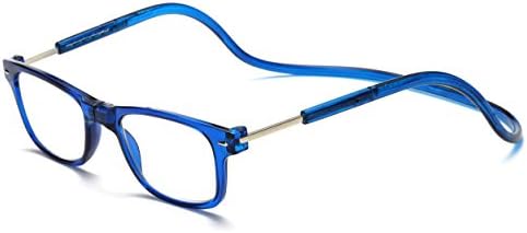 Adjustable Front Connect Reader Magnetic Reading Glasses for Women and Men Blue 225