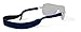 Croakies Original Neoprene Eyewear Retainer Sunglass Strap Band | Eyeglass & Sports Glasses Holder Keeper Lanyard | 2pk Bundle + Cloth, Navy