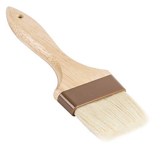3-Inch Wide Pastry Brush with Boar Bristles and Lacquered Hardwood Handle, Basting BBQ Marinade Brush, Kitchen / Cooking Brushes - Thumbnail 5