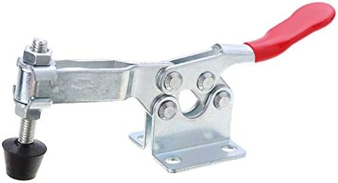 LXM 4Pcs Hand Tool Toggle Clamp 201B Antislip Red Horizontal Clamp 201-B Quick Release Tool