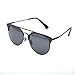 GAMT New Fashion Cateye Polarized Sunglasses For Women Classic Style (metal black frame black lens)