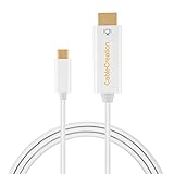 USB-C to HDMI, CableCreation 6 Feet Type C to HDMI 4K Cable, Thunderbolt 3 Compatible, Male to Male, Compatible MacBook Pro/MacBook iMac 2017/Chromebook Pixel/Yoga 910/ XPS 13, 1.8 M/White