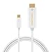 USB-C to HDMI, CableCreation 6 Feet Type C to HDMI 4K Cable, Thunderbolt 3 Compatible, Male to Male, for MacBook Pro/MacBook iMac 2017/Chromebook Pixel/Yoga 910/ XPS 13/ Huawei Mate10, 1.8 M/White