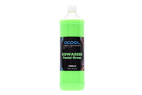 Alphacool 18552 Eiswasser Pastel Green UV-Active premixed coolant 1000ml Water Cooling Water additives