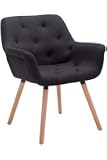 Chaise Visiteur Empilable Ken XL - Dossier & Assise Rembourrés - Piètement Métal Noir - Charge 150kg