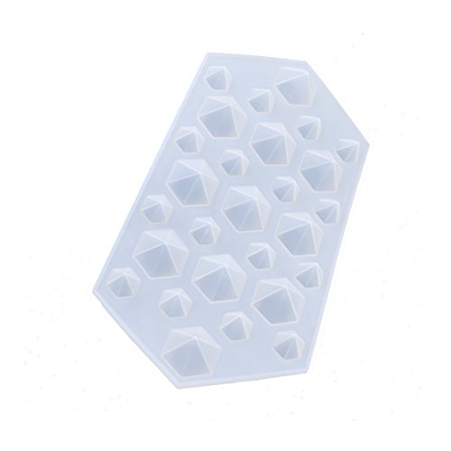 Transparent DIY Silicon Diamond Mold Hexagonal Pyramid Decorative Craft Mould 1 Pc