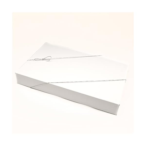 MPFY- White Shirt Gift Wrap Boxes with Tissue Paper and Wrapping Band,10 Pack, White, 15”x9.5"x2", Gift Box, Gift Boxes with Lids, Gift Boxes for Presents, White Box, Box for Gift, Wedding Gift Box - Image 7