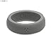 Women's Grey Classic Quality Silicone Ring Size 09