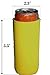 QualityPerfection Slim Can Cooler Sleeves (12 Units) Insulated, Beer/Energy Drink Neoprene 4mm Thickness Thermocoolers for 12 oz Skinny Beverage - Blank, Ready for Printing (Multi Color)
