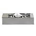 nu steel Gloss collection Stainless Steel Flat Rectangle Tissue Box Cover Holder for Bathroom Tissue Holder Vanity Countertop, Bedroom Dressers, Night Stands, Desks and Tables Dining Hall - Shiny