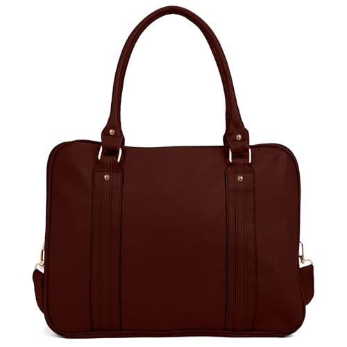 Bolsa Feminina Pasta Executiva para Notebook até 15.6” Reforçada Couro Ecológico para Trabalho, Reuniões e Dia a Dia Tamanho Grande