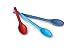 Artisan 3-Piece Nonstick Silicone Heat-Resistant Kitchen Spoon Set,Red/Blue