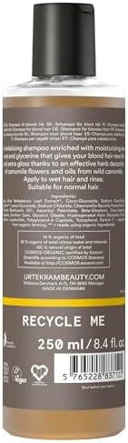 Urtekram Chamomile Shampoo for Blond Hair 250ml Organic Vegan Cruelty Free view 2