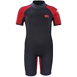 Dark Lightning Kids Wetsuit for Boys and Girls, 3mm Shorty Neoprene Thermal Swimsuit, Wet Suits Size 1–14 Cover Infant/Baby/Toddler/Junior/Youth
