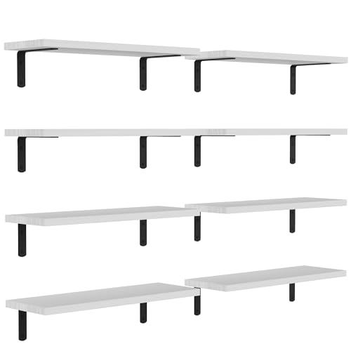 DOLLFIO Floating Wall Shelves White