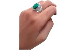 Emerald Ring, Green Stone Ring, August Birthstone Ring, Boho Ring, Handmade Ring, Gift For Her, Women Ring, Charm Ring, Cockt
