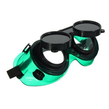 Generic Welding Cutting Welders Safety Solder Goggles Glasses Flip Up Dark Green Lenses