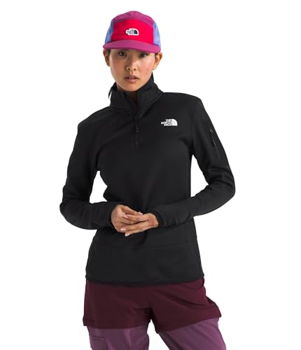 The North Face NF0A8BRMKX7 W MISTYESCAPE 1/4 Zip Fleece Sweatshirt Damen TNF Black/TNF Black Größe XS