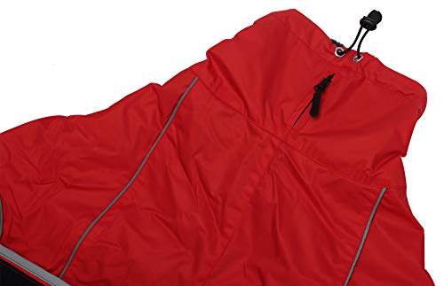Morezi Greyhound Winterjas, Whippet Coat met gevoerde fleece voering, Waterbestendig Hond Jas met Verstelbare Bands en… - Afbeelding 5