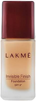 Lakmé Invisible Finish SPF 8 Foundation, Shade 01, Lightweight, Water Based, Liquid Foundation For Natural Glow, 25 ml