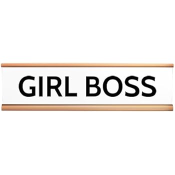 Girl Boss Desk Plate, Motivational Desk Plate, Motivational Desk Accessory